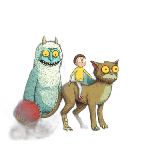 creature, staff, animal, robot transparent PNG cut-out