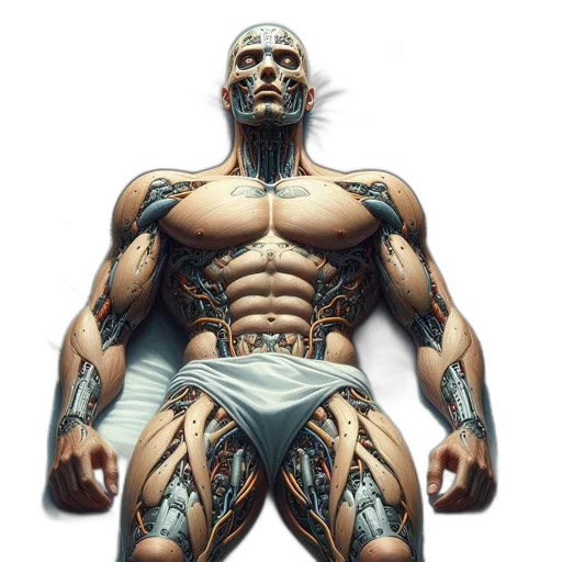 robot, concept art, fantasy art, cyberpunk transparent PNG cut-out