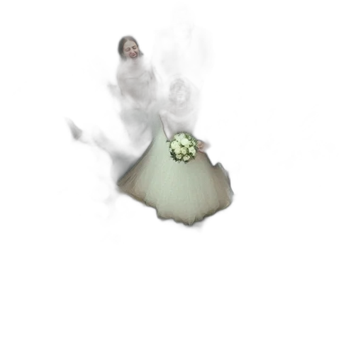 flower, staff, creature, dress transparent PNG cut-out
