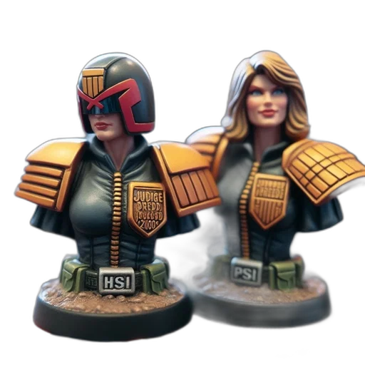 concept art, 3d render, two, miniature transparent PNG cut-out