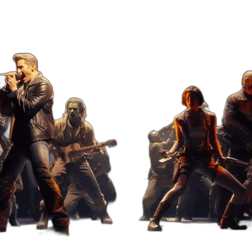 concept art, 3d render, pixel art, comic book art transparent PNG cut-out