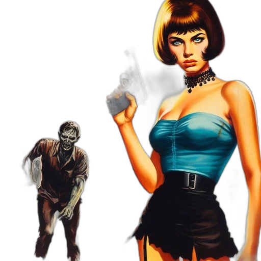 concept art, comic book art, fantasy art, pixel art transparent PNG cut-out