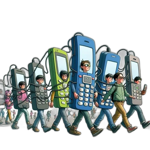 robot, concept art, cyberpunk, cartoon transparent PNG cut-out