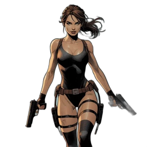 comic book art, concept art, cartoon, pixel art transparent PNG cut-out