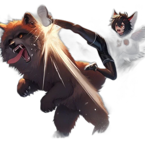 concept art, comic book art, fantasy art, snowy transparent PNG cut-out
