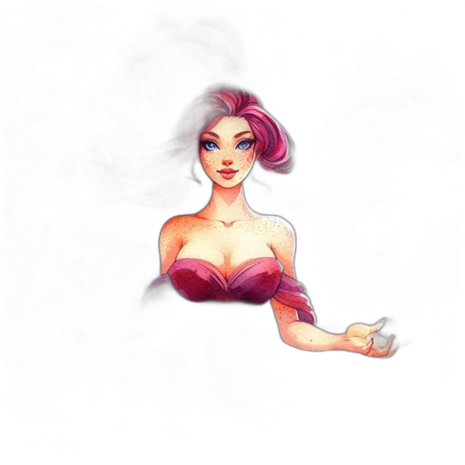 dress, jewelry, staff, fantasy art transparent PNG cut-out