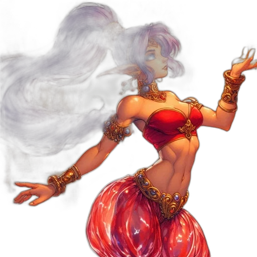 fantasy art, concept art, comic book art, photorealistic transparent PNG cut-out
