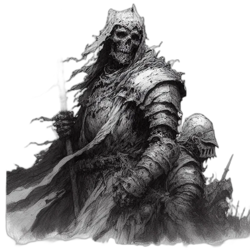 sword, weapon, mask, creature transparent PNG cut-out