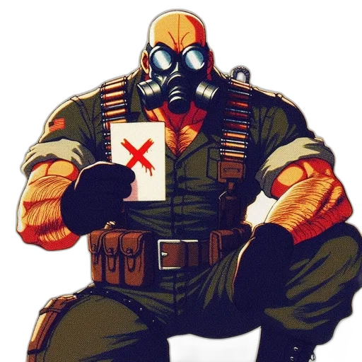mask, weapon, robot, jacket transparent PNG cut-out