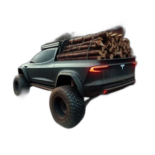 car, weapon, concept art, 3d render transparent PNG cut-out