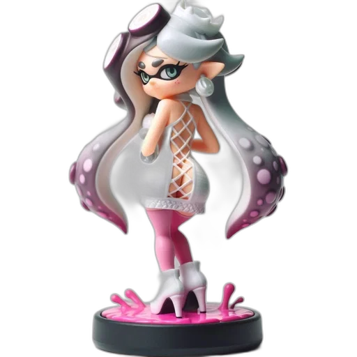 concept art, 3d render, monochrome, collectible transparent PNG cut-out