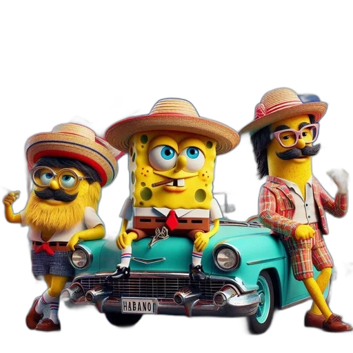 car, hat, 3d render, concept art transparent PNG cut-out