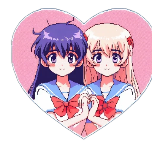 anime, vaporwave, pixel art, watercolor transparent PNG cut-out