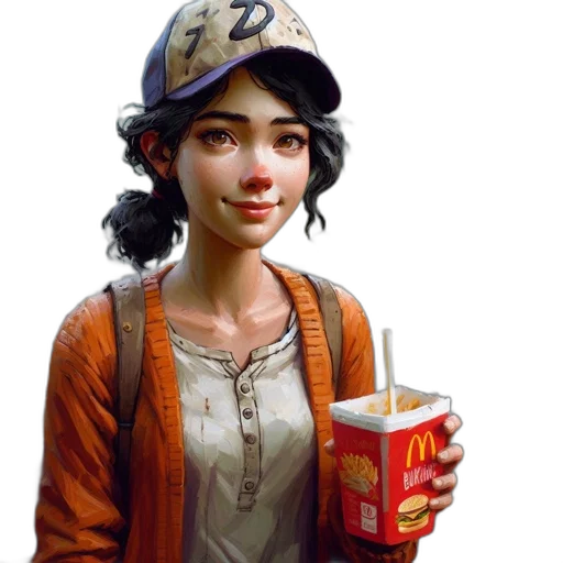 food, face, hat, weapon transparent PNG cut-out