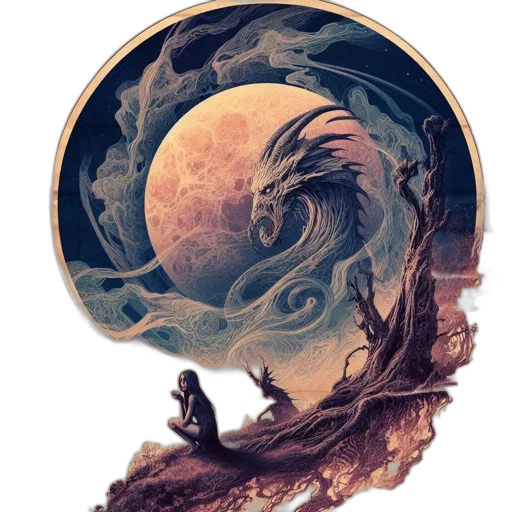 dragon, mask, face, creature transparent PNG cut-out