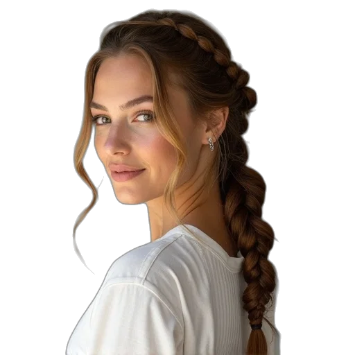 hair, staff, crown, face transparent PNG cut-out