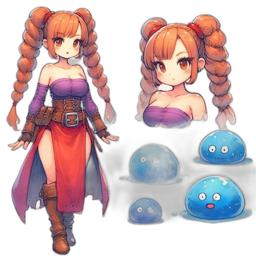 fantasy art, concept art, pixel art, anime transparent PNG cut-out