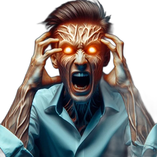 mask, face, creature, comic book art transparent PNG cut-out
