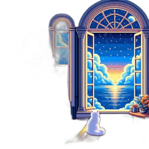 pixel art, concept art, fantasy art, 3d render transparent PNG cut-out