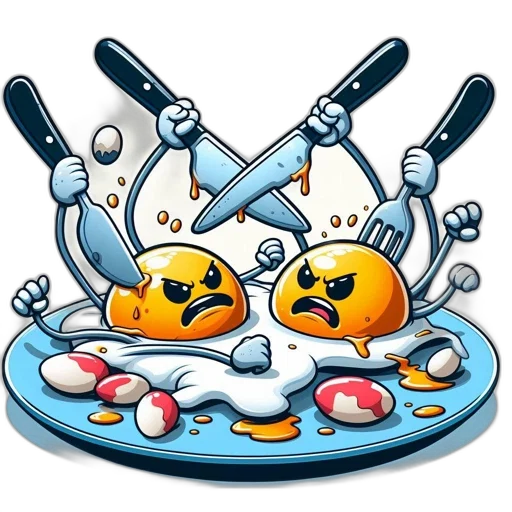 food, pixel art, two, anthropomorphic transparent PNG cut-out