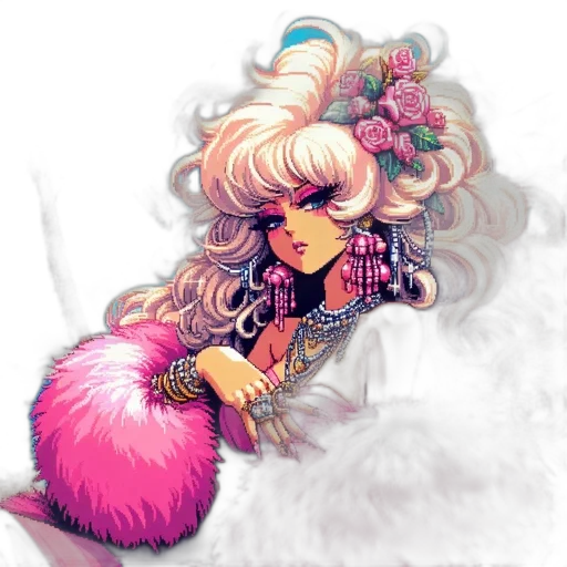 hair, creature, pixel art, fantasy art transparent PNG cut-out