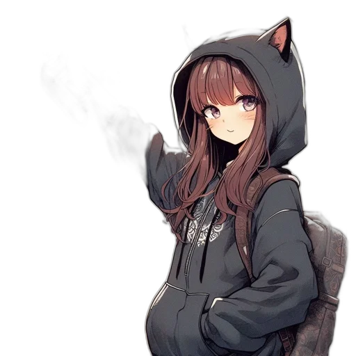 jacket, staff, hat, mask transparent PNG cut-out