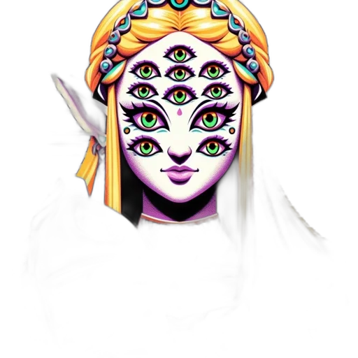 mask, face, crown, jewelry transparent PNG cut-out