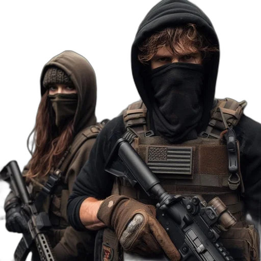 mask, weapon, concept art, 3d render transparent PNG cut-out