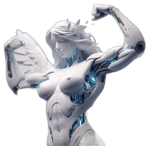 robot, jewelry, 3d render, concept art transparent PNG cut-out