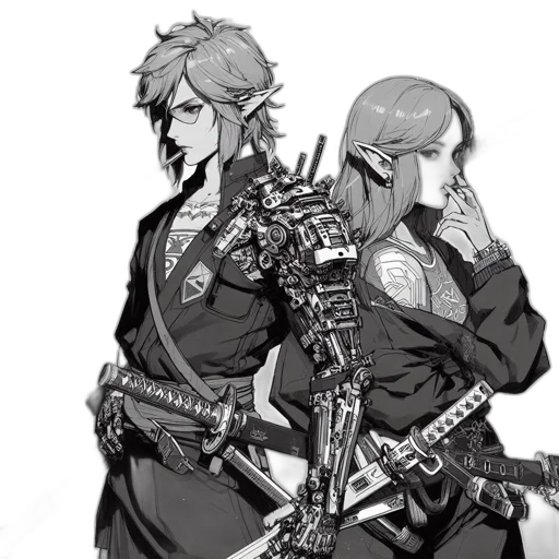sword, weapon, concept art, cyberpunk transparent PNG cut-out