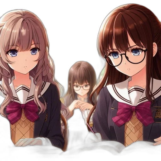 crown, anime, pixel art, 3d render transparent PNG cut-out
