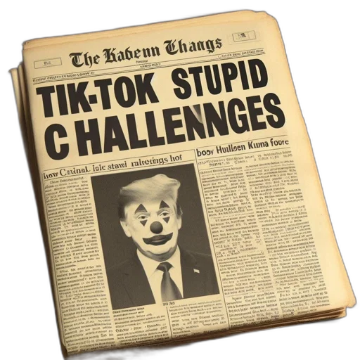 mask, newspaper, front, page transparent PNG cut-out
