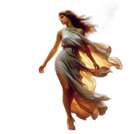 dress, photorealistic, concept art, oil painting transparent PNG cut-out