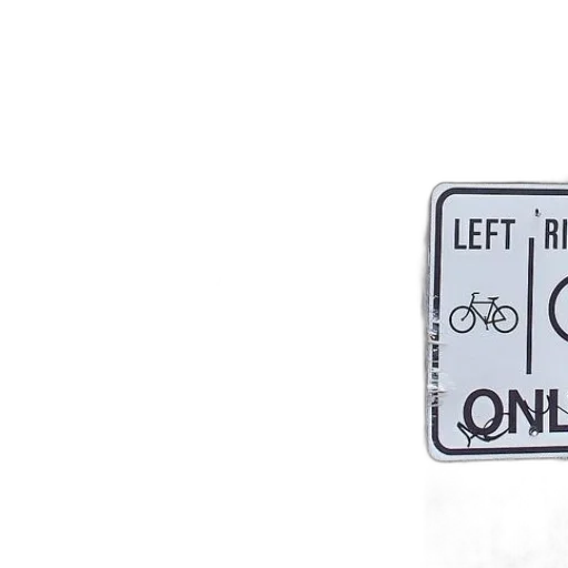 sign, says, left, right transparent PNG cut-out