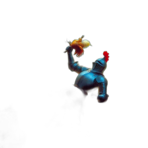 dragon, staff, robot, creature transparent PNG cut-out