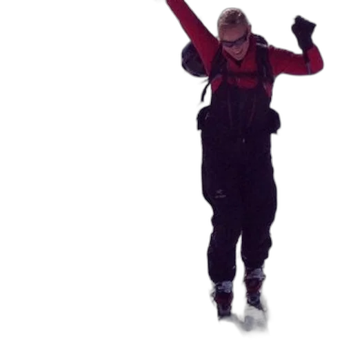 outer space, person, red, jacket transparent PNG cut-out