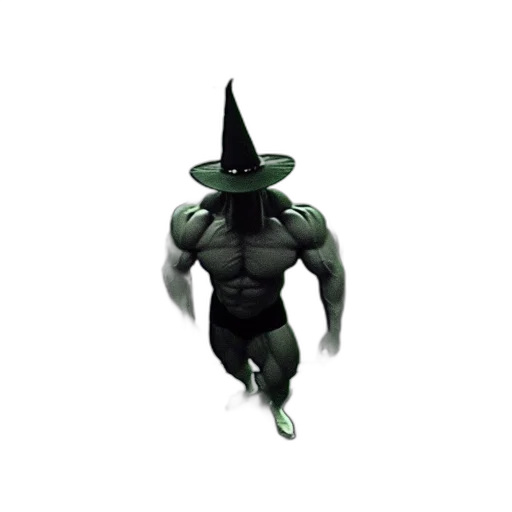 hat, creature, mask, staff transparent PNG cut-out
