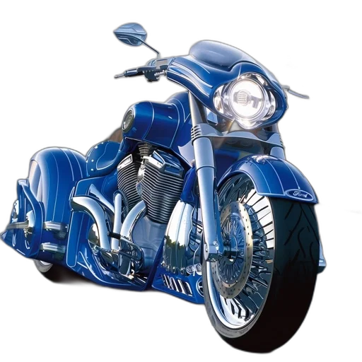 photorealistic, 3d render, blue, ford transparent PNG cut-out