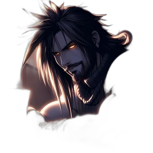 face, mask, hair, creature transparent PNG cut-out