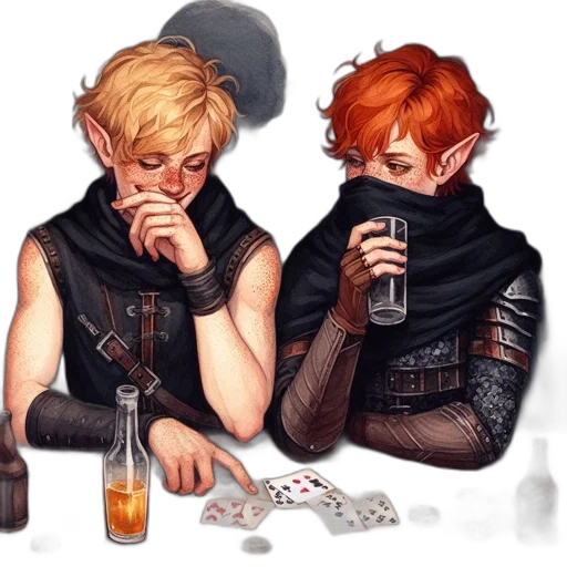 concept art, fantasy art, pixel art, watercolor transparent PNG cut-out