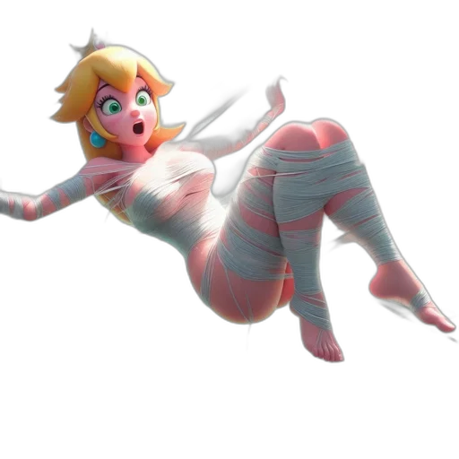 dress, creature, staff, robot transparent PNG cut-out