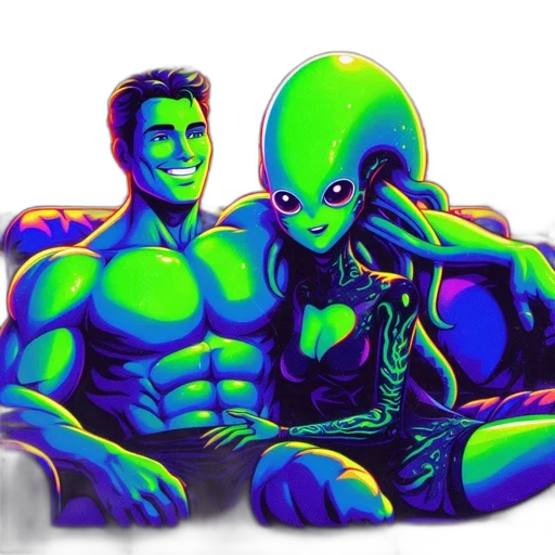 creature, robot, comic book art, pixel art transparent PNG cut-out