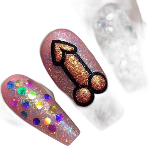 jewelry, 3d render, photorealistic, vaporwave transparent PNG cut-out