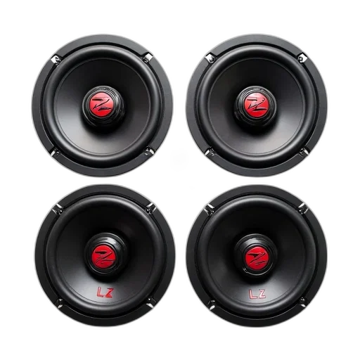 set, four, car, speakers transparent PNG cut-out