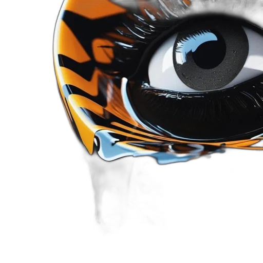 mask, 3d render, photorealistic, surreal transparent PNG cut-out