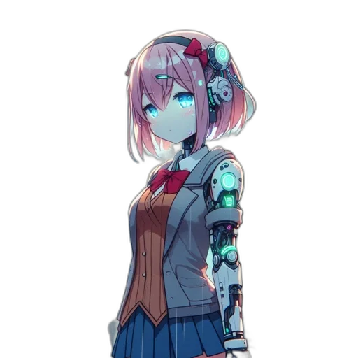 robot, weapon, jacket, dress transparent PNG cut-out