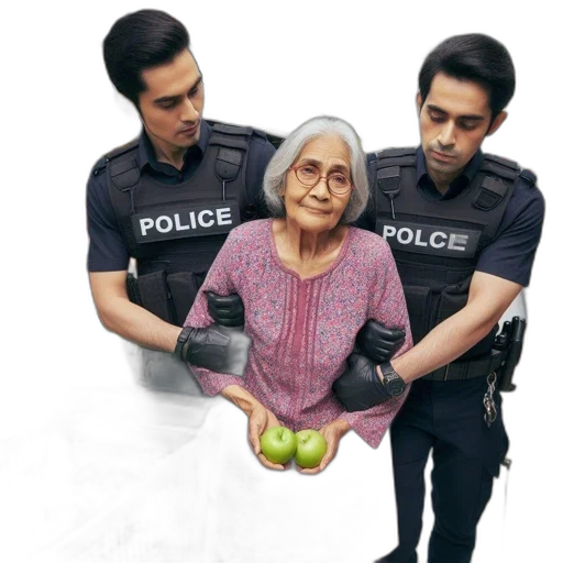 mask, food, elderly, woman transparent PNG cut-out