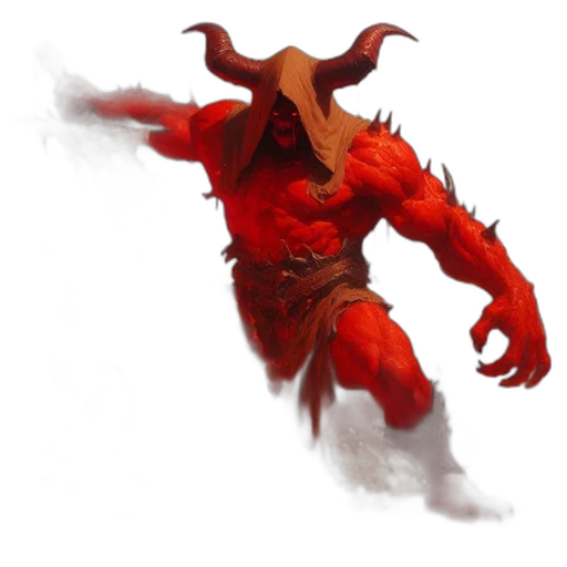 mask, creature, dragon, staff transparent PNG cut-out