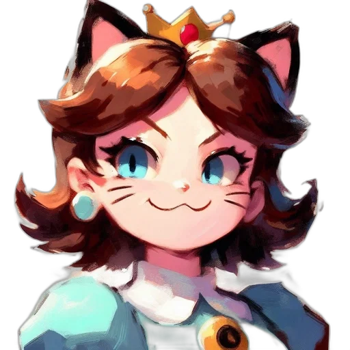 crown, staff, pixel art, anime transparent PNG cut-out