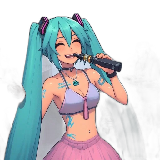 bottle, staff, weapon, dress transparent PNG cut-out